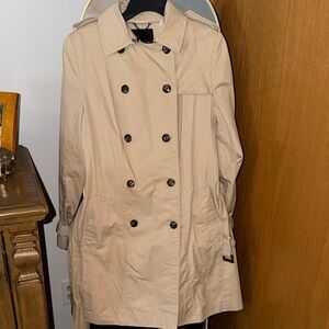 Banana Republic Tan Double-Breasted Trench Coat